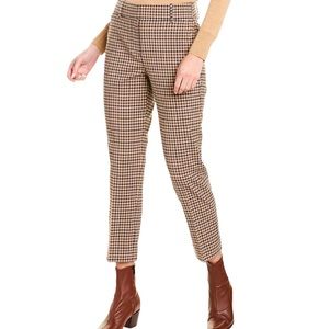 J Crew Cameron Wool Blend Plaid Slim Crop Pant